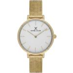 Daniel Klein Women'S Gold Mesh Strap Analog Watch With White Minimalist Dial MS Department Store Oman