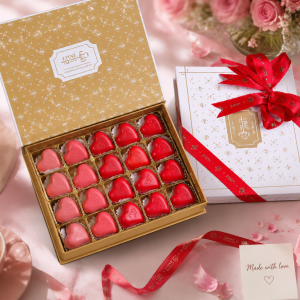 Heart-Shaped Chocolate Box 20 Pieces MS Department Store Oman