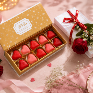 Heart-Shaped Chocolate Box 10 Pieces MS Department Store Oman