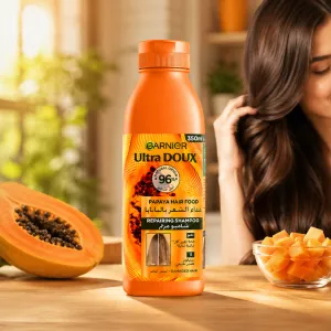 Udoux Hair Food Shampoo Papaya-350Ml MS Department Store Oman