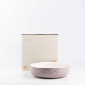 Otantik Salad Serving Bowl From Jiwar Purple + Gold MS Department Store Oman