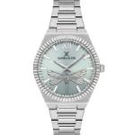 Daniel Klein Women'S Dragonfly Dial Stainless Steel Analog Wrist Watch – Silver & Mint Green MS Department Store Oman