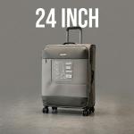 Pierre Cardin Airlite 3 Pcs Soft Trolley 24Lt Gry MS Department Store Oman