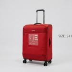 Pierre Cardin Airlite 3 Pcs Soft Trolley 24"Red MS Department Store Oman