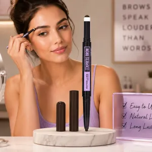 Maybelline Express Brow Satin Duo 05 Black Brown MS Department Store Oman
