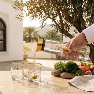1 Bottle+6 Short Cup  From Liqaa - Gold MS Department Store Oman