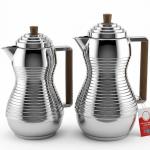 REGAL 0.7Ltr. + 1.0Ltr. P / B  Vacuum Flask Set[Silver + Wooden] MS Department Store Oman