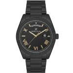 Daniel Klein Men'S Black Stainless Steel Analog Watch With Day & Date Display MS Department Store Oman