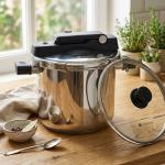 3 Pcs Mega Series Pressure Cooker 8 Litersteel MS Department Store Oman
