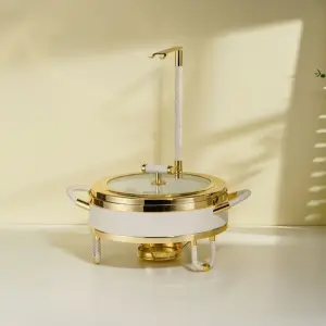 AL FURSAN  3.5L FOOD WARMER GOLD & WHITE MS Department Store Oman