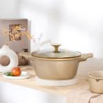 9 Pcs Stream Series Crystal Ceramic Cookwaregold MS Department Store Oman