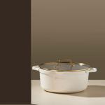 9 Pcs Vista Series Crystal Ceramic Cookwarecream MS Department Store Oman