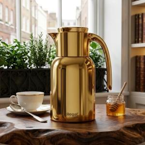 REGAL1.0Ltr. D W S/S Vacuum Jug [Champaign Gold] MS Department Store Oman