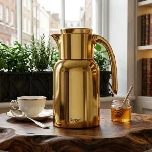 REGAL1.0Ltr. D W S/S Vacuum Jug [Champaign Gold] MS Department Store Oman
