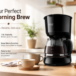 Arzum Okka Brewtime Filter Coffee Machine (Black) MS Department Store Oman