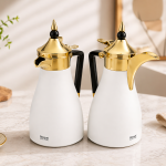 REGAL1.0Ltr. + 1.0Ltr. Deluxe Vacuum Flask Set
[White+Gold] MS Department Store Oman