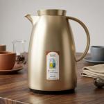 REGAL 1.0Ltr. P/B Flask Matt Gold Chrome Body MS Department Store Oman