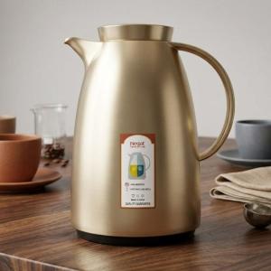 REGAL 1.0Ltr. P/B Flask Matt Gold Chrome Body MS Department Store Oman