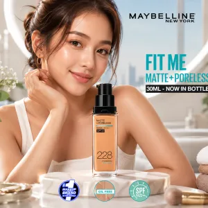 Maybelline Fit Me Foundation Matte Poreless Spf 228 - Mw MS Department Store Oman