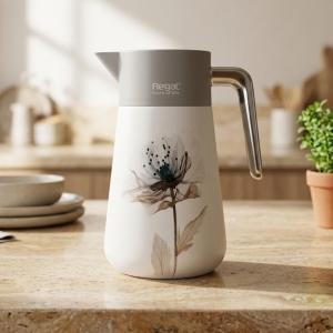 REGAL1.0Ltr. D W S/S V-Jug [3-Decors Assorted] MS Department Store Oman