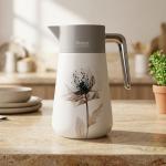 REGAL1.0Ltr. D W S/S V-Jug [3-Decors Assorted] MS Department Store Oman