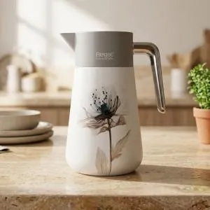 REGAL1.0Ltr. D W S/S V-Jug [3-Decors Assorted] MS Department Store Oman