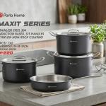 7 Pcs Maxit Series Stainless Steel Cookwareblack MS Department Store Oman