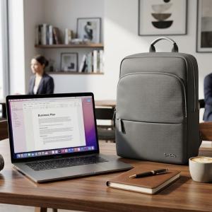 Pierre Cardin Shoulder Backpack Grey MS Department Store Oman