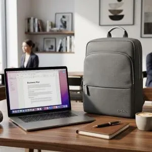 Pierre Cardin Shoulder Backpack Grey MS Department Store Oman