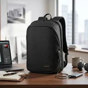 Pierre Cardin Shoulder Backpack Grey MS Department Store Oman