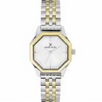 Daniel Klein Women'S Two-Tone Stainless Steel Octagonal Analog Wrist Watch – Silver White Dial MS Department Store Oman