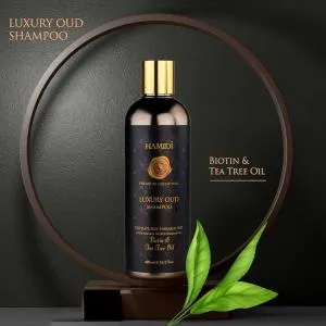 Luxury Oud Shampoo Biotin & Tea Tree Oil - 480Ml MS Department Store Oman