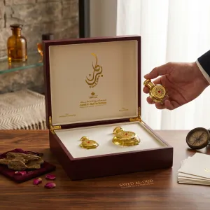 Spray (65Ml) & Oil (15Ml)_ Perfumes (Wooden Set) MS Department Store Oman