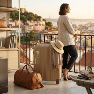 SONADA ABS & WHEELS TROLLEY 25 CHAMPAGNE