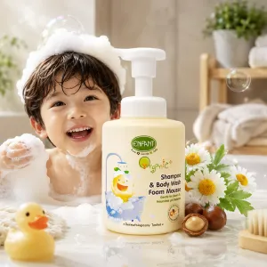 Enfant Organic Plus Shampoo&Body Wash Foam Mousse-400Ml MS Department Store Oman