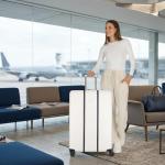 Delsey Trolley Deauville 822Cm Ivory/Navy MS Department Store Oman