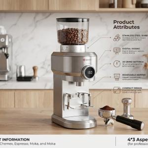Coffee grinder Black  MS Department Store Oman