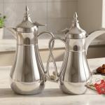 REGAL0.7+ 1.0Ltr. S/S D W Vacuum Flask Set [GoldSilver] MS Department Store Oman