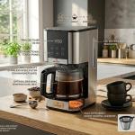 Drip Coffee Machine - Digital Touch Screen (1.5L; Blk-SS)  MS Department Store Oman
