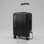 Pierre Cardin Metz Pc Wide Handle Trolley 8 Wheels 20" Black MS Department Store Oman