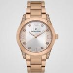Daniel Klein Women'S Rose Gold Crystal Accent Analog Bracelet Watch MS Department Store Oman
