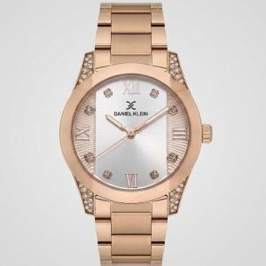 Daniel Klein Women'S Rose Gold Crystal Accent Analog Bracelet Watch MS Department Store Oman