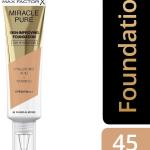 Maxfactor Miracle Pure Foundation 45 -(Warm Almond) MS Department Store Oman