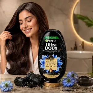 Ultra Doux Black Charcoal Conditioner-360Ml MS Department Store Oman