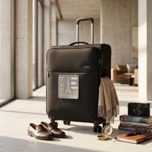 Pierre Cardin Soft Mergury 4W Trolley S   20"Black MS Department Store Oman