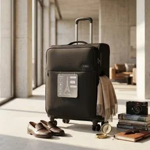 Pierre Cardin Soft Mergury 4W Trolley S   20"Black MS Department Store Oman
