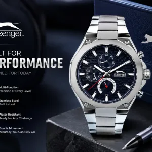 Slazenger Navy Octagon Multi-Function Watch MS Department Store Oman