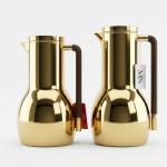 REGAL0.7Ltr. + 1.0Ltr. V-Flask Set [Champaign  / DarkWooden] MS Department Store Oman