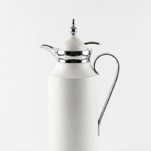AL FURSAN  0.1 METAL VACUUM FLASK SILVER & WHITE MS Department Store Oman