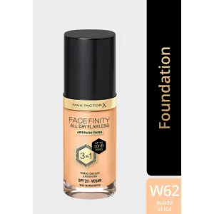 Maxfactor FF Ad Foundation Rg Facefinity W62 -(Warm Beige) MS Department Store Oman
